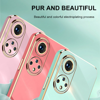 Luksusowe poszycie etui na telefon Honor 50 20 Pro miękka TPU odporna na wstrząsy pokrywa dla Huawei Honor 50 20 Pro Nova 9 kwadratowa obudowa 2